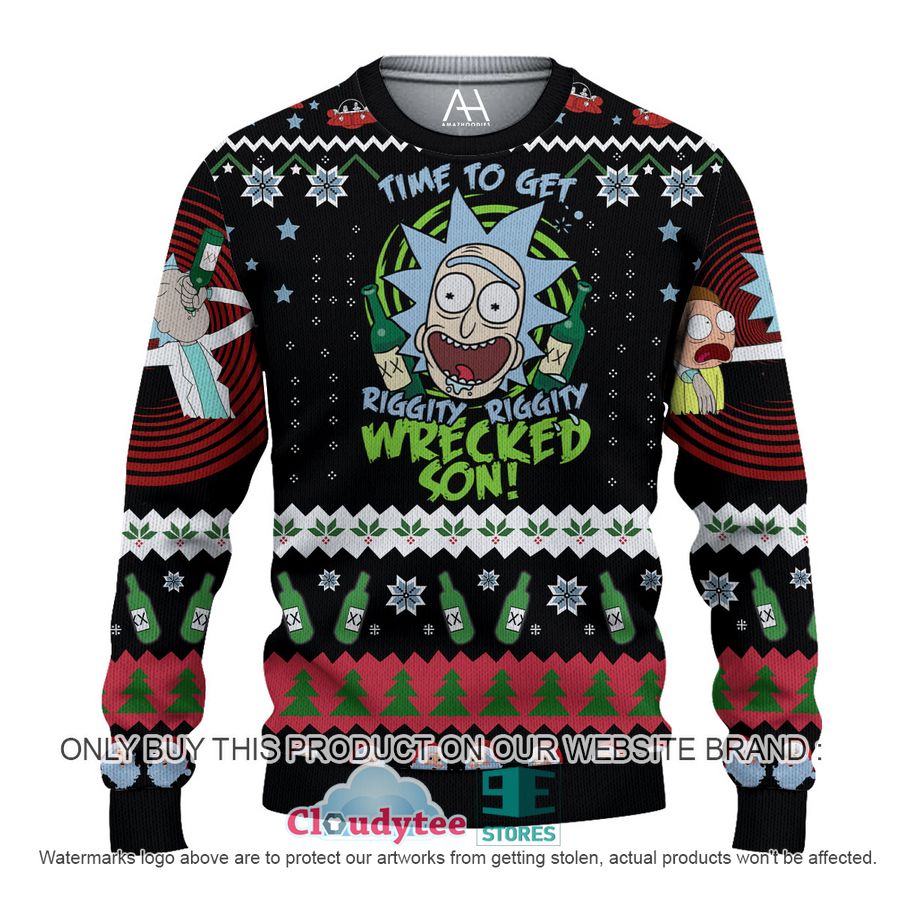 Rick And Morty Wrecked Son Christmas All Over Printed Shirt, hoodie – LIMITED EDITION