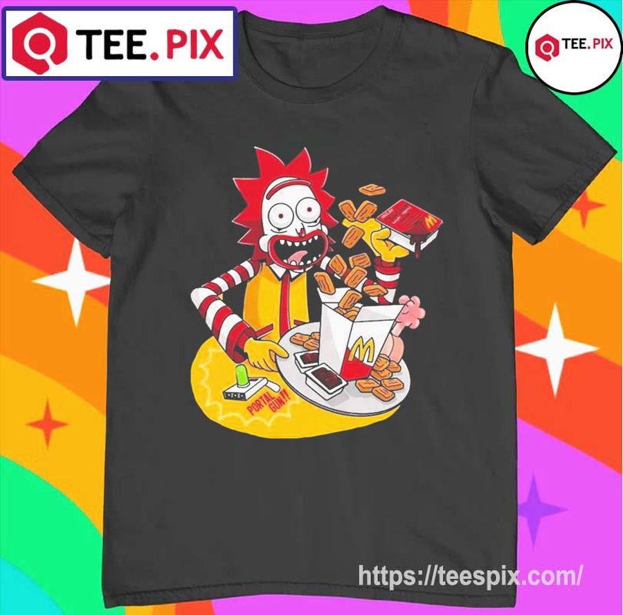 Rick Donalds Rick And Morty X McDonalds Shirt