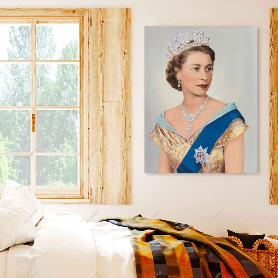 RIP Queen Elizabeth Canvas, Queen Elizabeth Art Poster, Love Elizabeth II Queen Poster,Thanks For The Memories 1926-2022