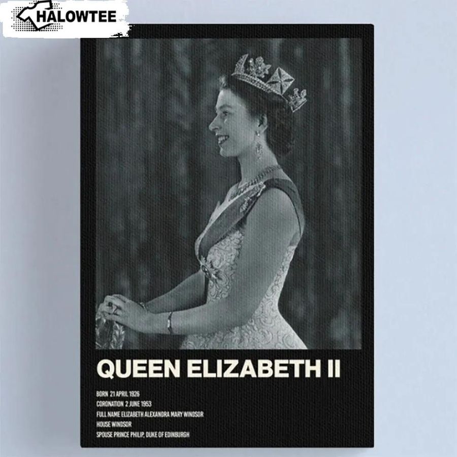 Rip Queen Elizabeth Ii 1926-2022 Poster Queen Of England