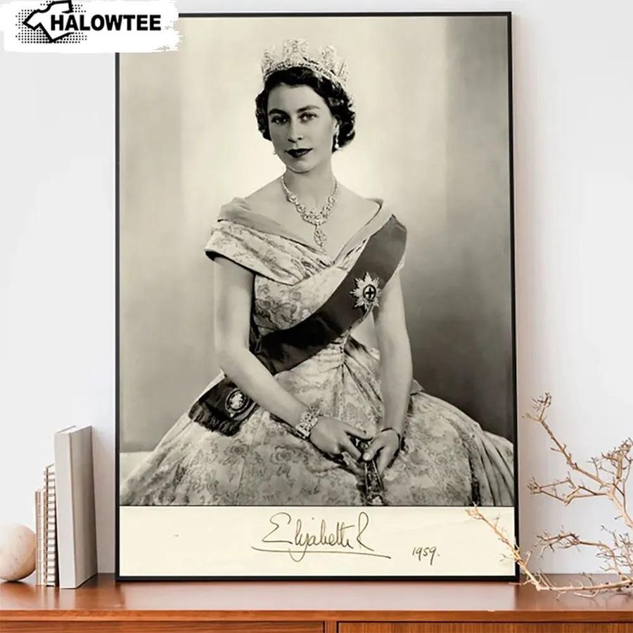 Rip Queen Elizabeth Ii Poster Queen Of England Royal Family Decor