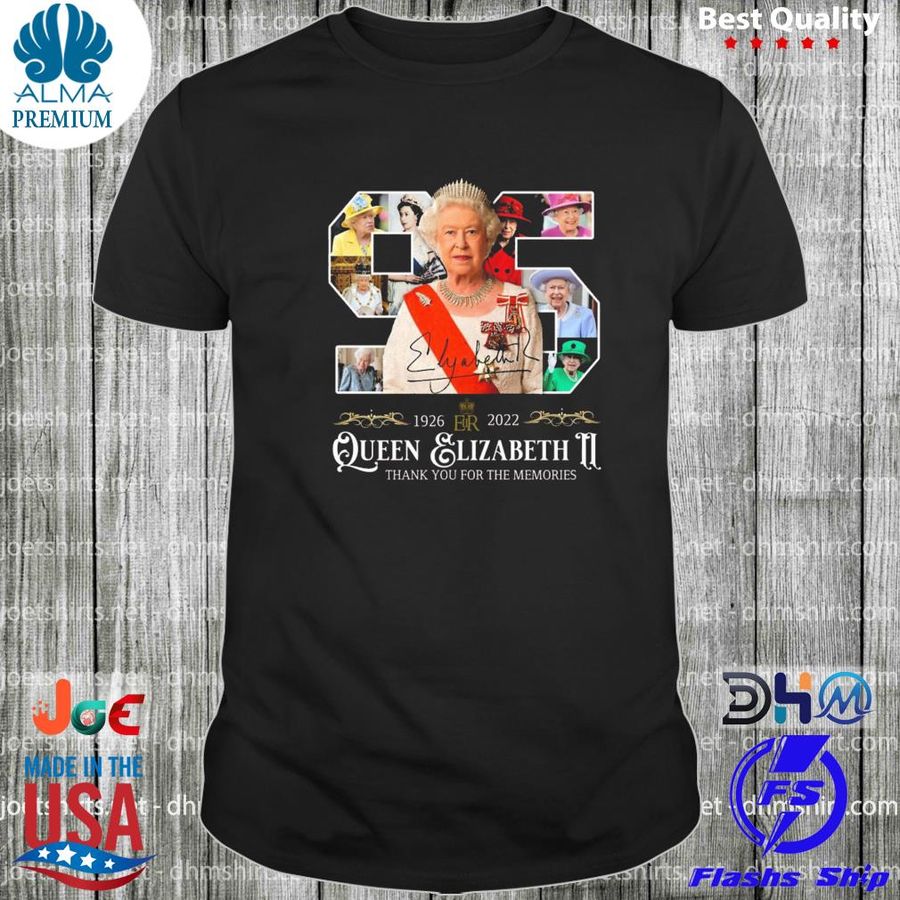 Rip queen elizabeth II signature thank you for the memories shirt
