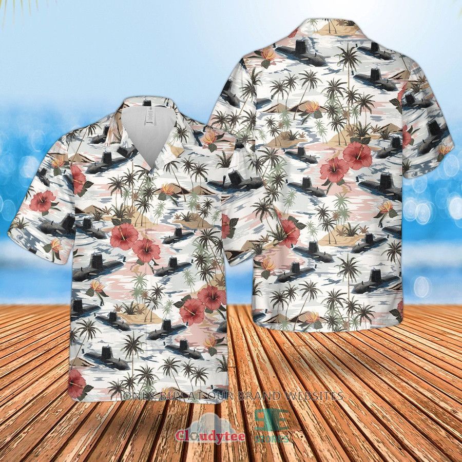 RN Astute Class Submarine HMS Audacious S122 Hawaiian Shirt, Shorts – LIMITED EDITION