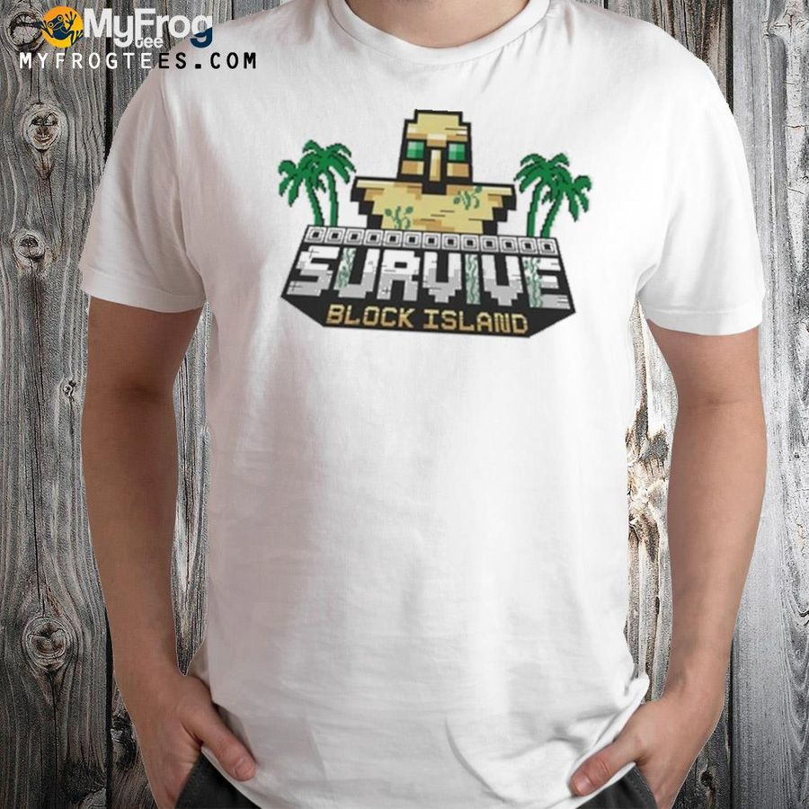 Roosterth survive block island logo shirt