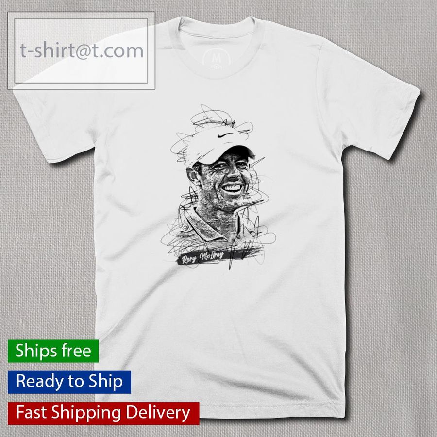 Rory Mcilroy Abstract Sketch Art Rory Mcilroy Signatures Shirt