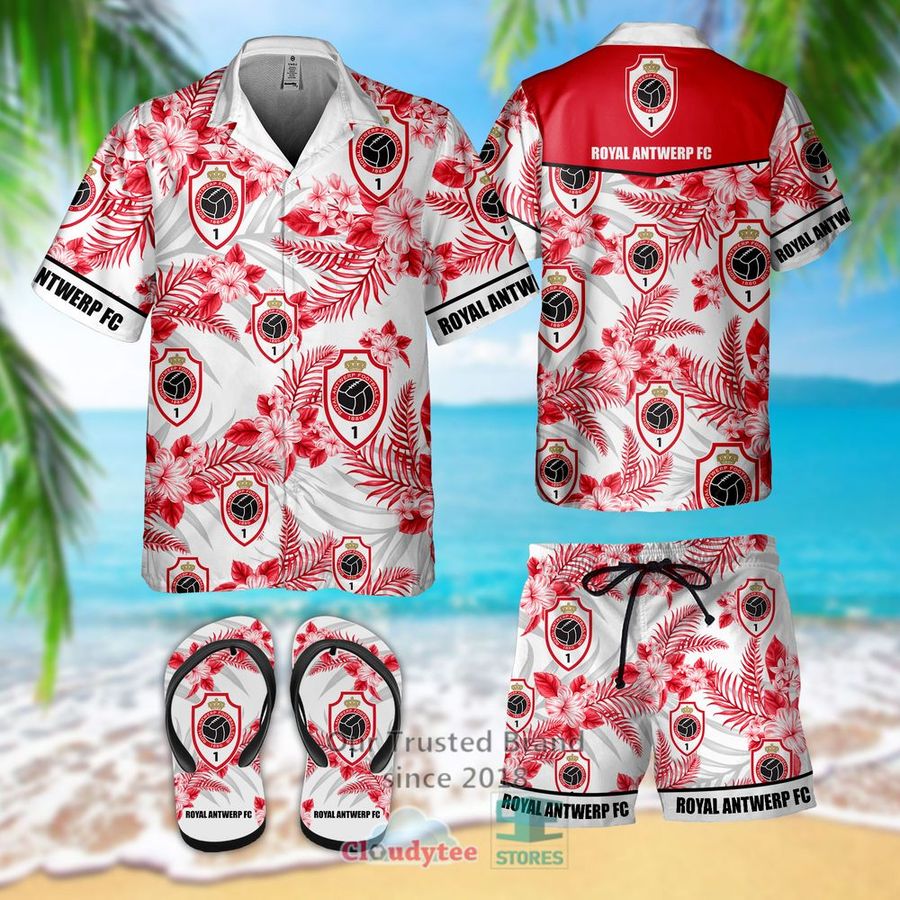 Royal Antwerp FC Hawaiian Shirt, Short, Flip-Flops – LIMITED EDITION