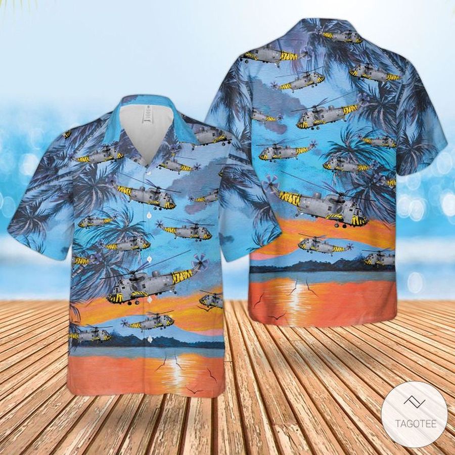 Royal Navy Westland Sea King Has6 Hawaiian Shirts