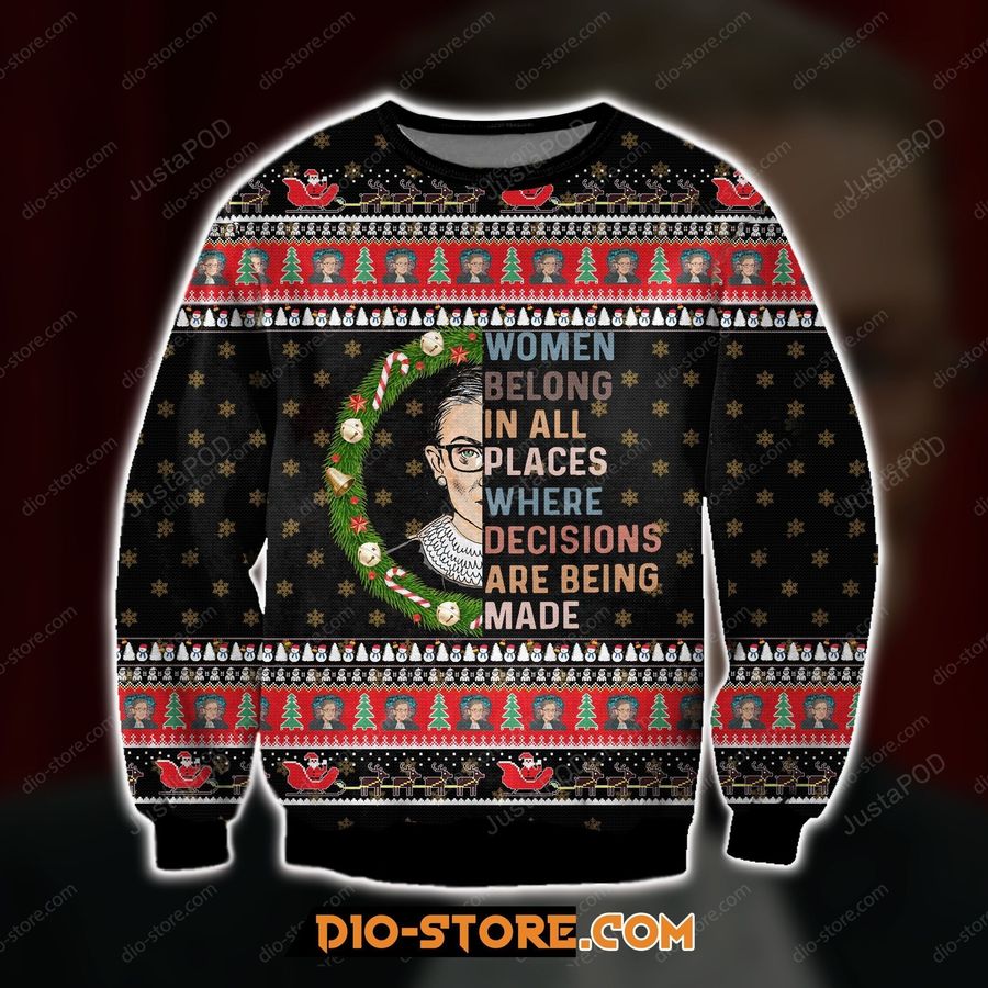 Ruth Bader Ginsburg Ugly Sweater, Ugly Sweater, Christmas Sweaters, Hoodie, Sweater