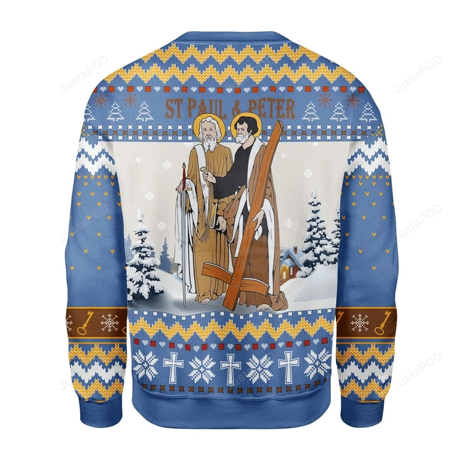 Saints Paul And Peter Ugly Christmas Sweater All Over Print.png