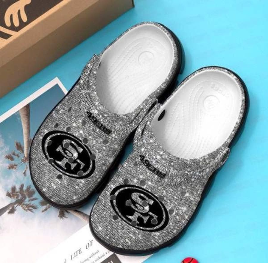 San Francisco 49Ers Glitter Crocband Crocs Crocband Clog Comfortable Water Shoes