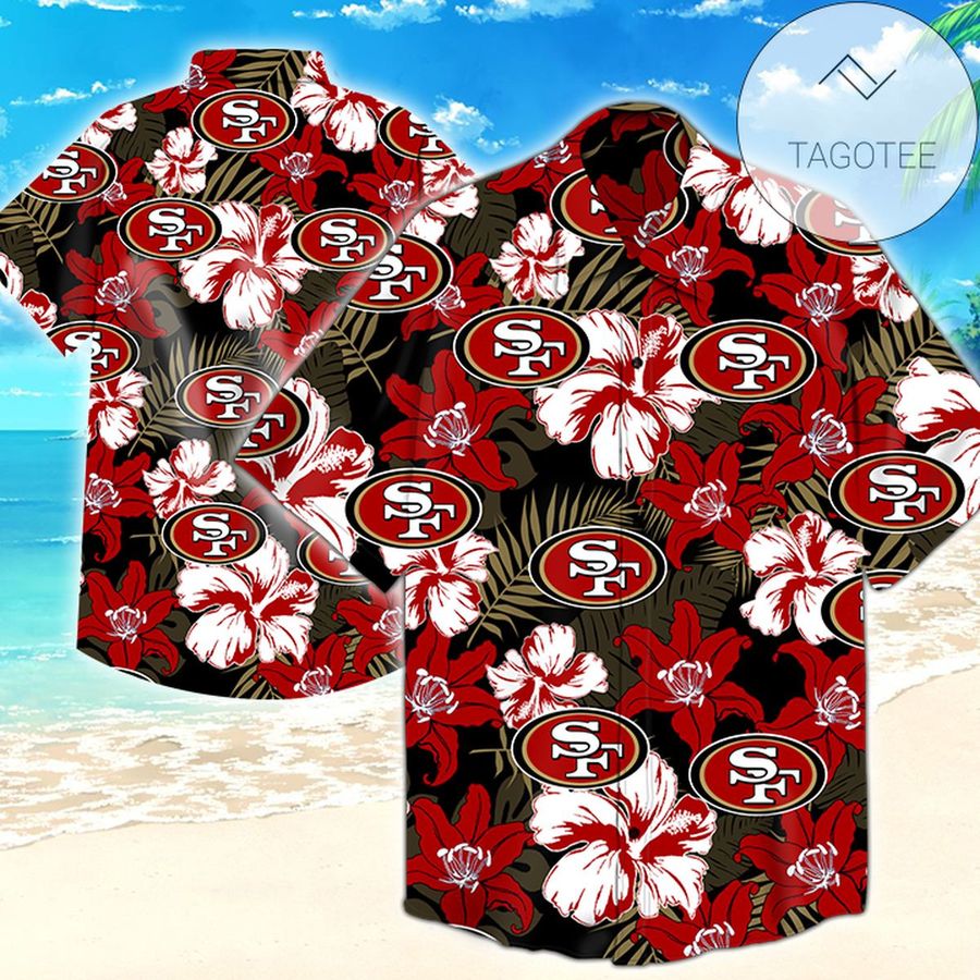 San Francisco 49ers Tommy Bahama Authentic Hawaiian Shirt 2022 Summer Button Up Shirt For Men Hawaiian Summer Trends Shirt 2020