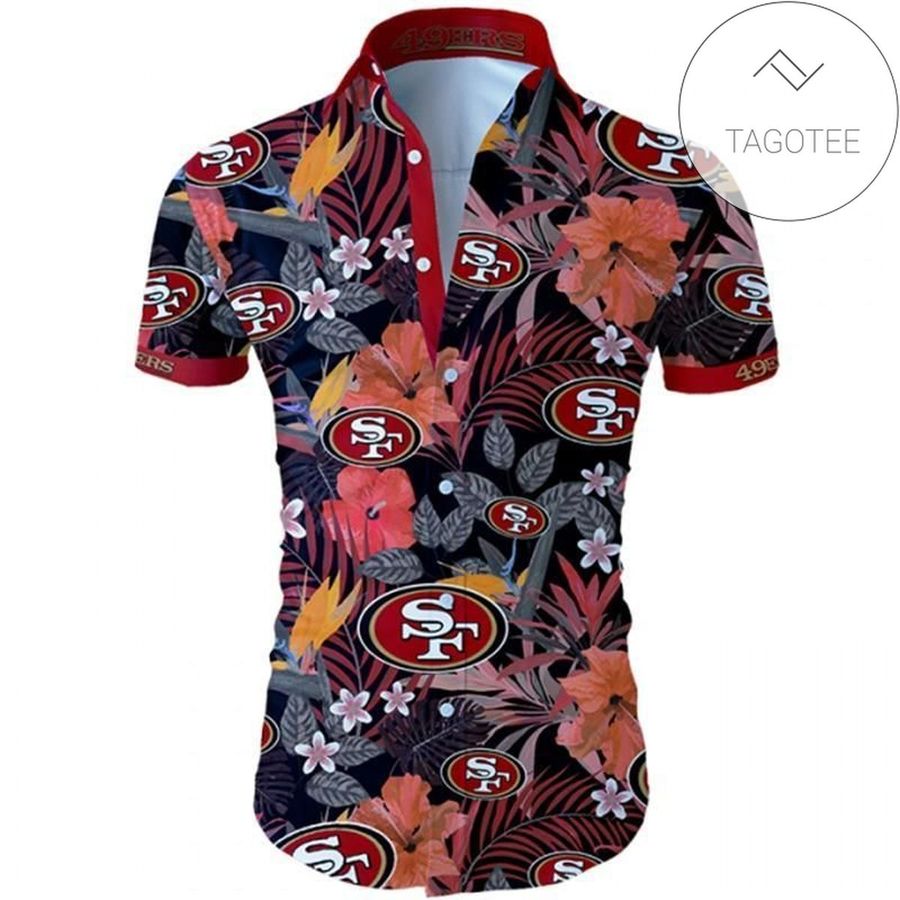 San Francisco 49ers Tropical Flower Authentic Hawaiian Shirt 2022