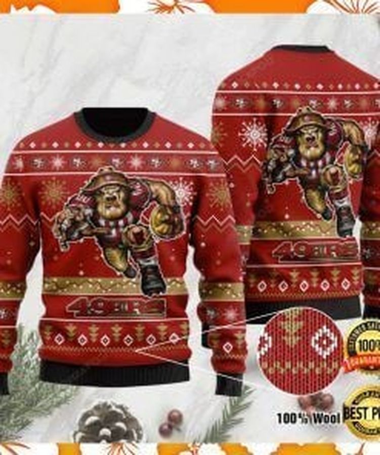 San Francisco 49ers Ugly Christmas Sweater, All Over Print Sweatshirt, Ugly Sweater, Christmas Sweaters, Hoodie, Sweater
