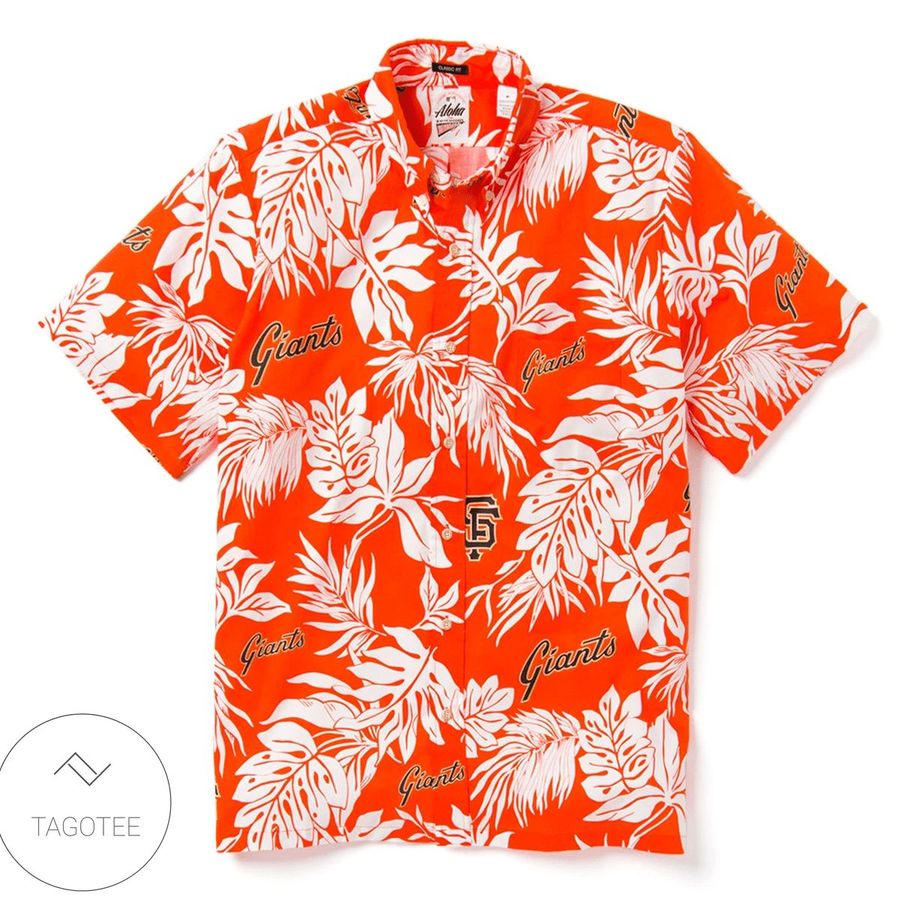 San Francisco Giants Aloha Orange Hawaiian Shirt