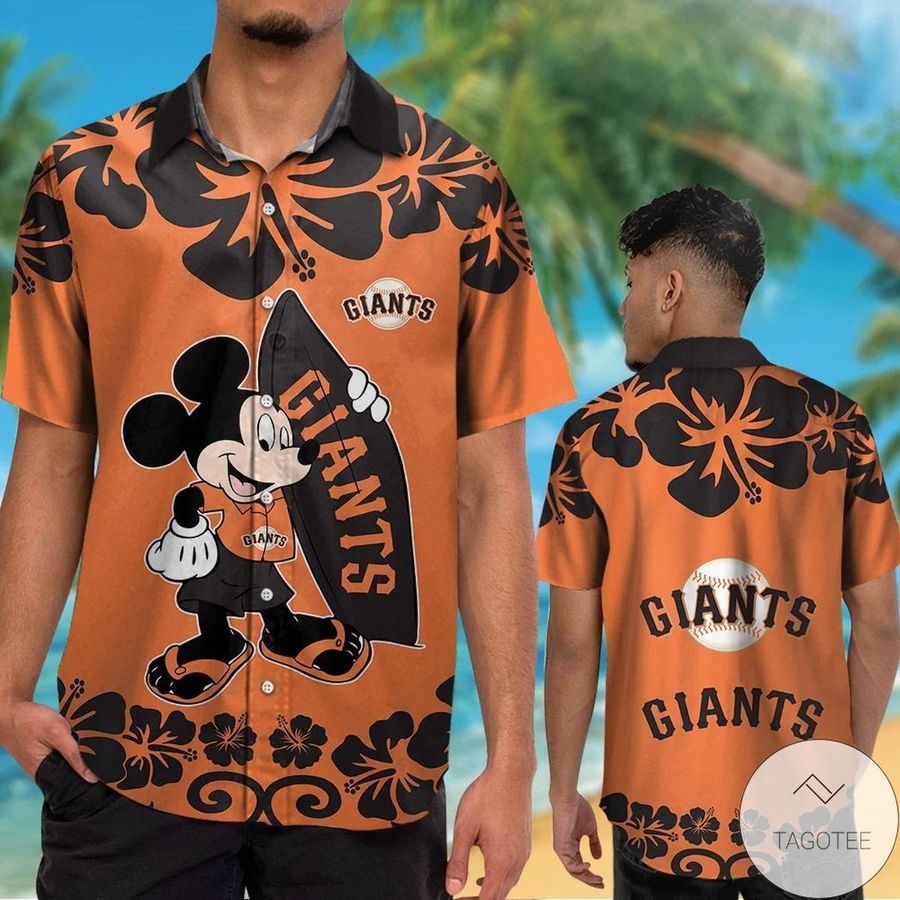 San Francisco Giants Mickey Mouse Hawaiian Shirt