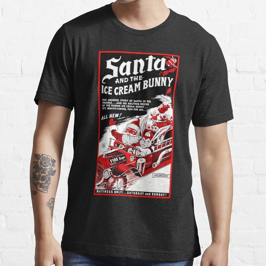 Santa and the Ice Cream Bunny  Essential T-Shirt