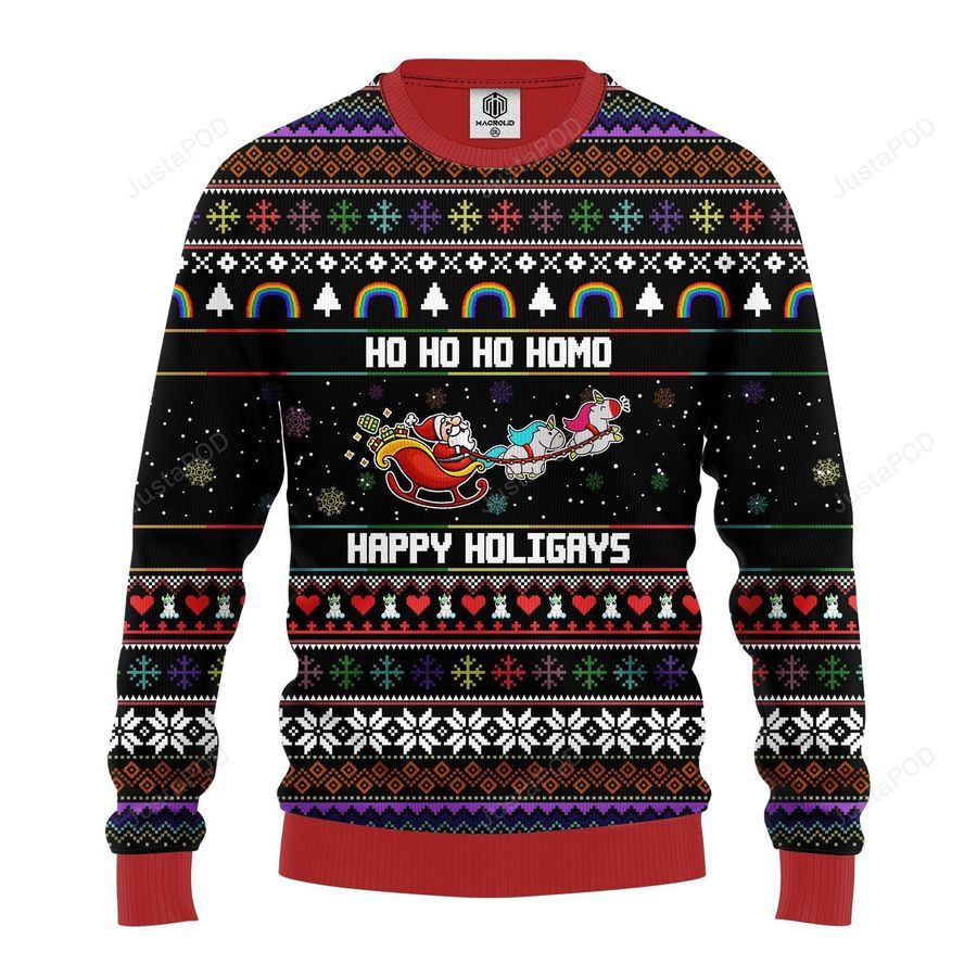 Santa Claus Funny Hohoho Ugly Christmas Sweater All Over Print