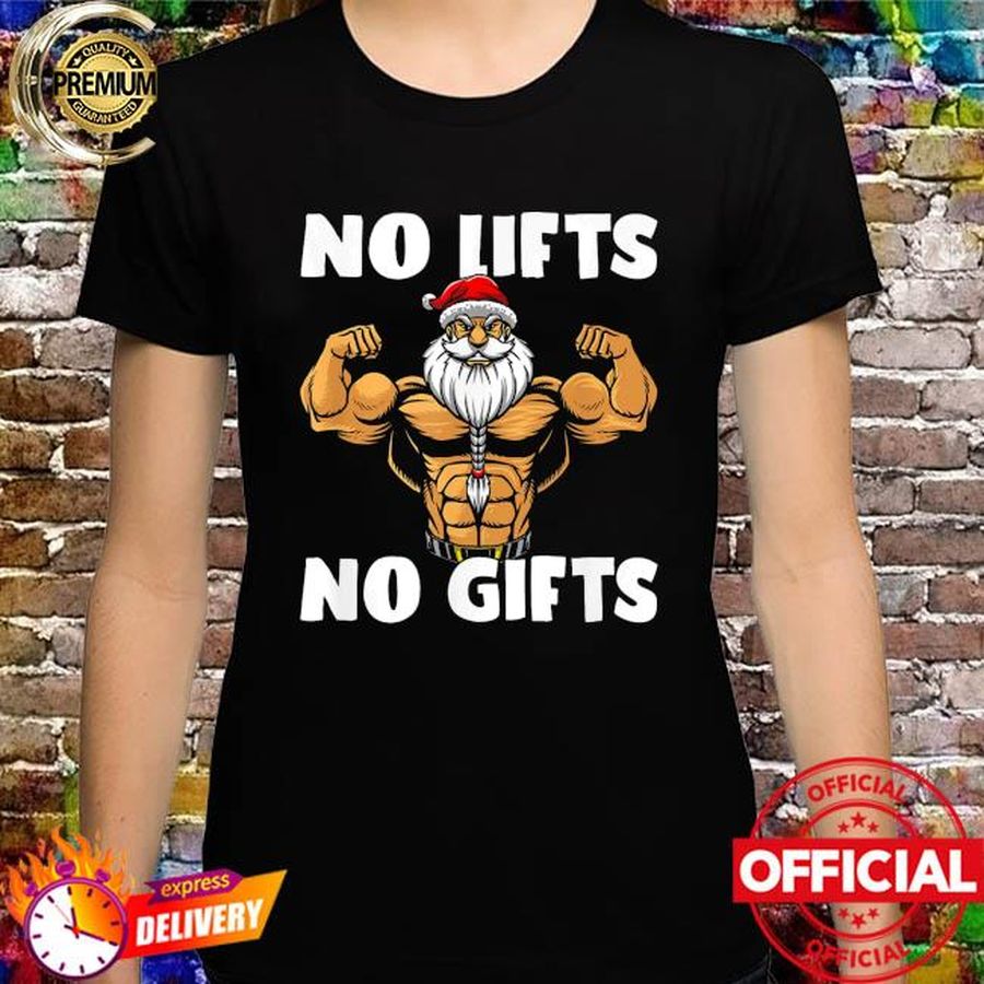 Santa Claus Gym No Lifts No Gifts Christmas Sweater