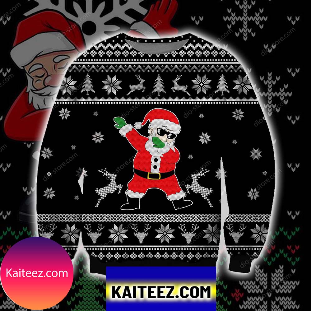 Santa Dabbing Knitting Pattern 3d Print Christmas Ugly Sweater