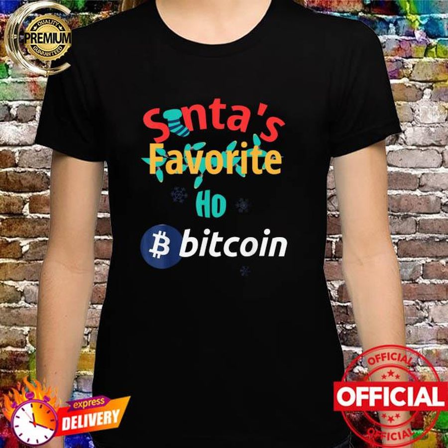 Santa favorite ho bitcoin story planner shirt