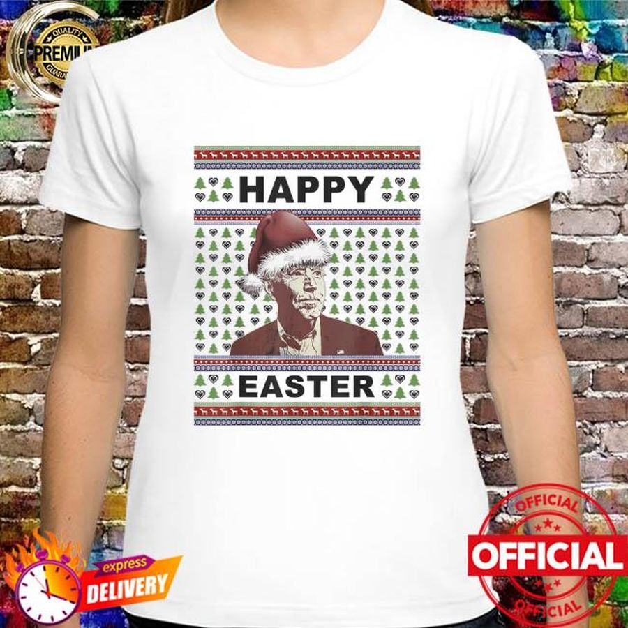 Santa Joe Biden Happy Easter Ugly Republican Christmas Shirt