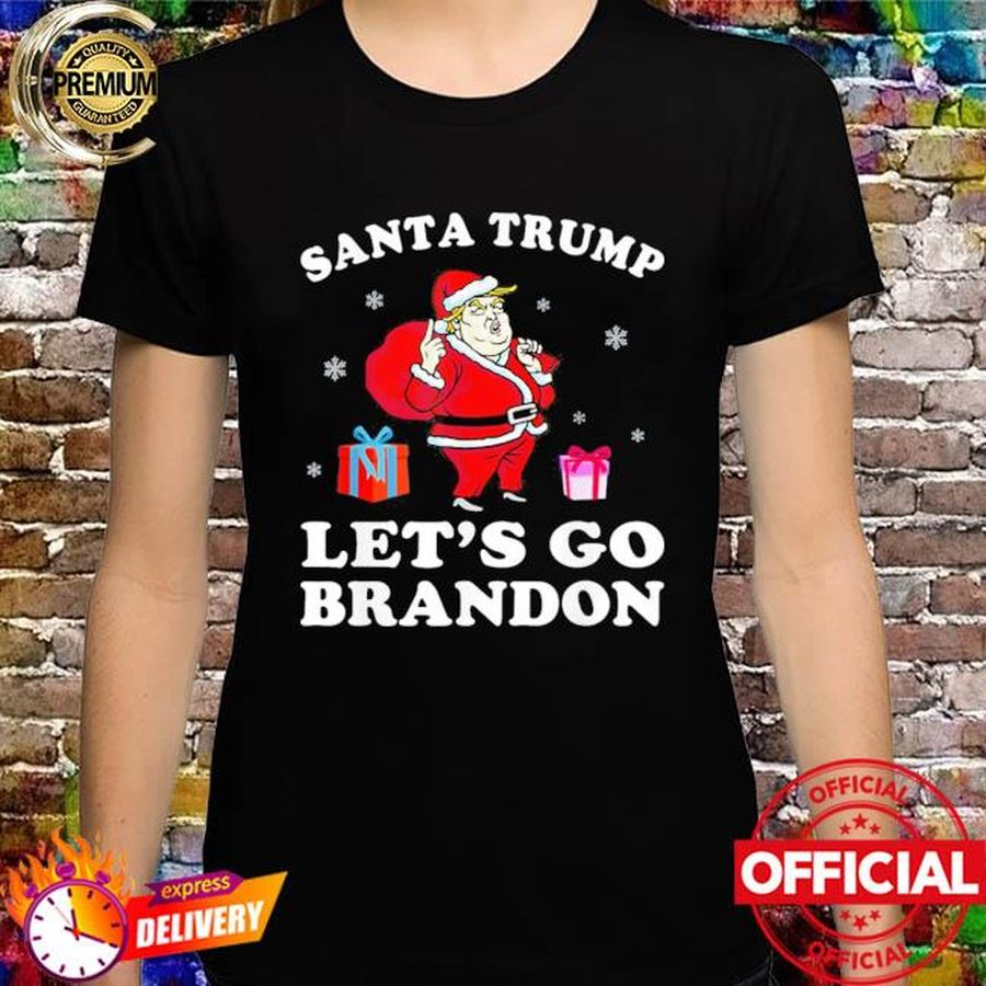 Santa Trump Let’s Go Branson Brandon Trump Ugly Christmas Xmas TShirt