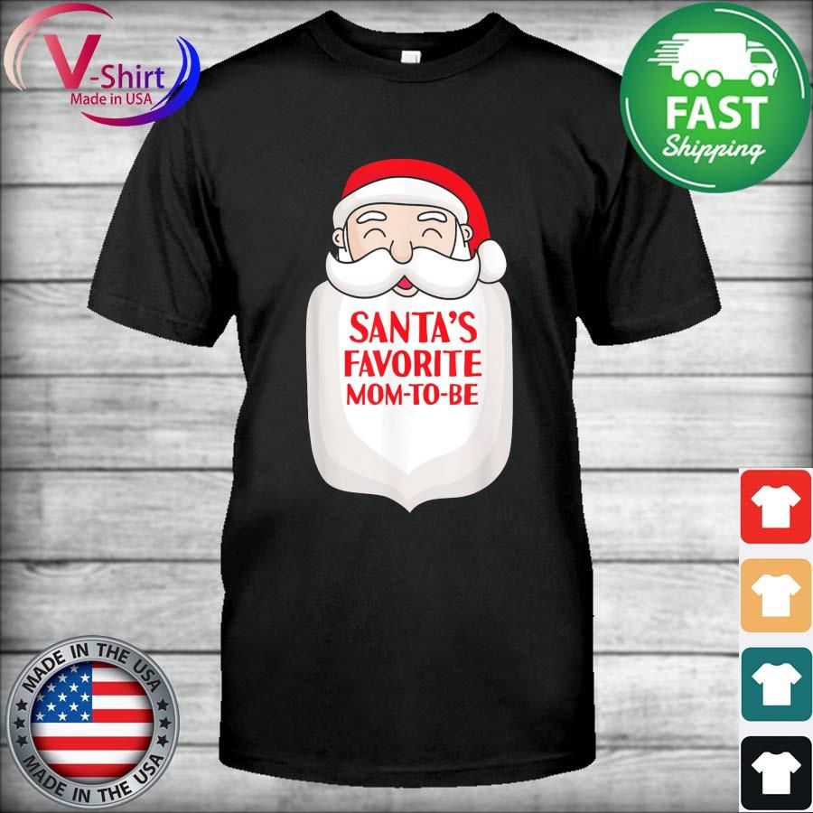 Santa’s Favorite Mom To Be Santa Christmas Pregnancy T-Shirt