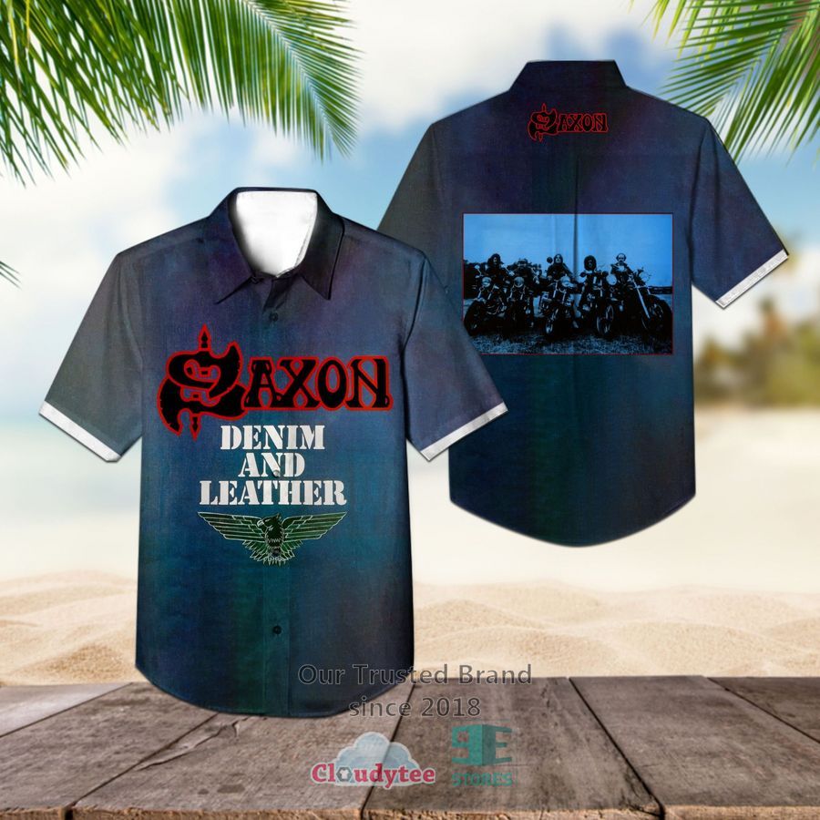 Saxon Band Denim and Leather Album Hawaiian Shirt – LIMITED EDITION