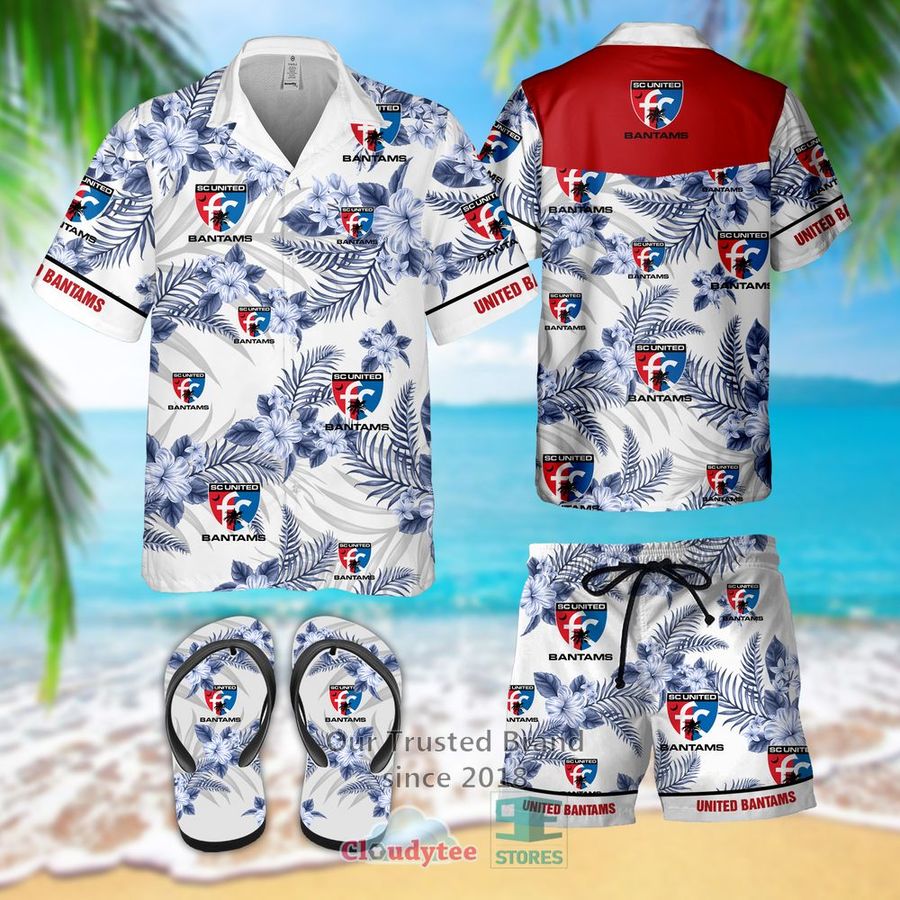 SC United Bantams Hawaiian Shirt, Short, Flip-Flops – LIMITED EDITION