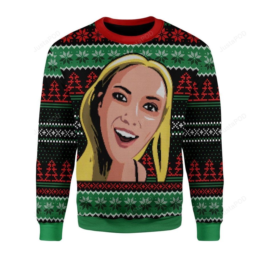 Scarlett Johansson Meme Ugly Christmas Sweater, All Over Print, Ugly Sweater, Christmas Sweaters, Hoodie, Sweater