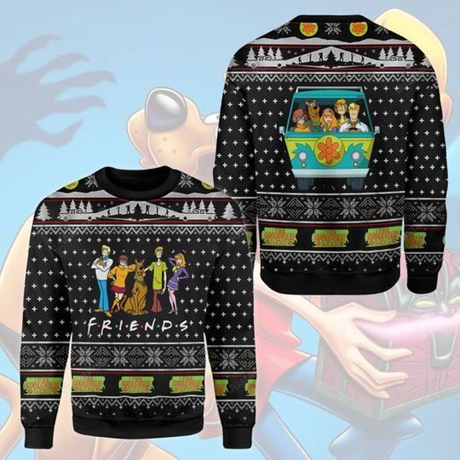 Scooby Doo Friends For Unisex Ugly Christmas Sweater All Over
