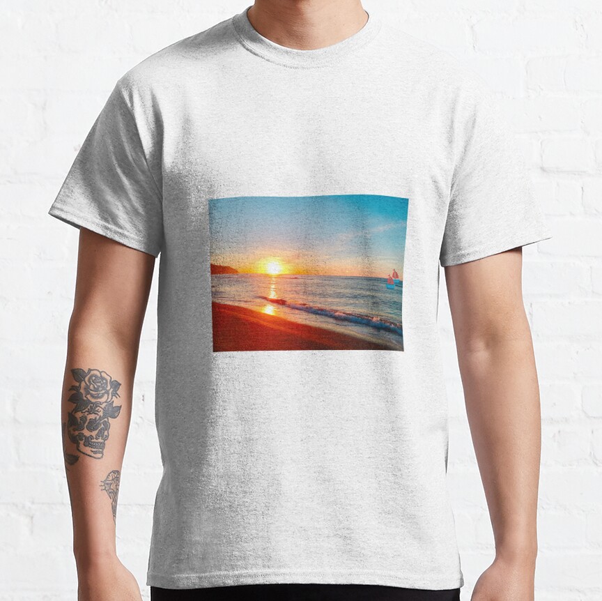 Sea, Summer Enjoyment, Waves Classic T-Shirt