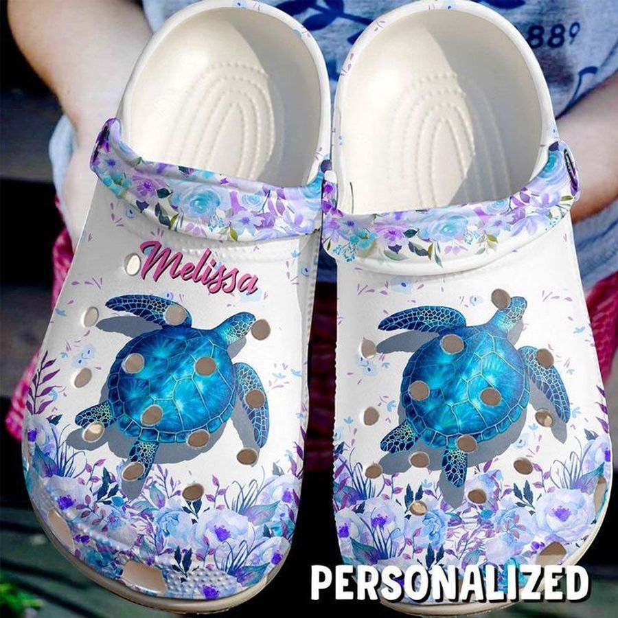 Sea Turtle Personalized Cute Sku 2097 Crocs Crocband Clog Comfortable For Mens Womens Classic Clog Water Shoes