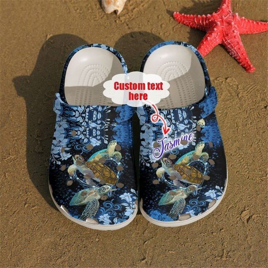 Sea Turtle Personalized Lovely Sku 2108 Crocs Crocband Clog Comfortable For Mens Womens Classic Clog Water Shoes