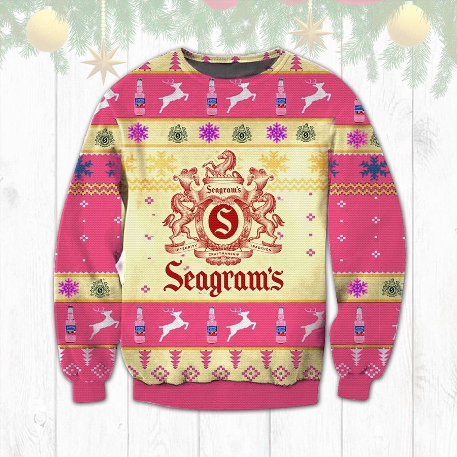 seagram’s jamaican me happy Ugly Christmas Sweater