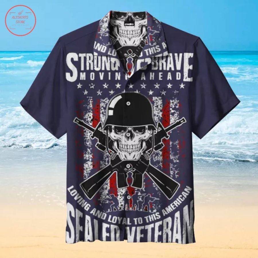 Sealed Veteran Pattern Hawaiian Shirt