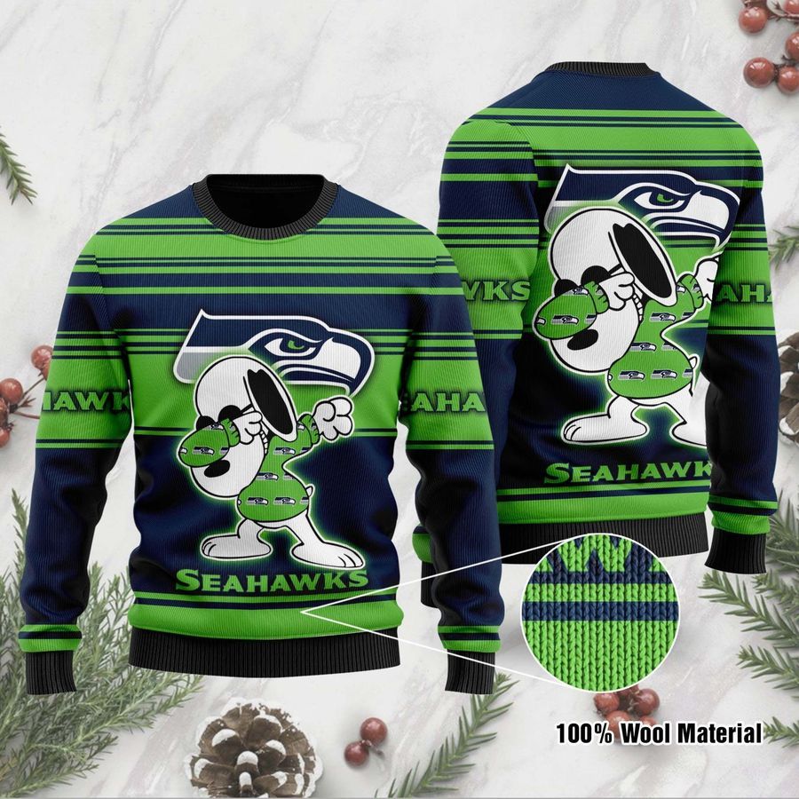Seattle Seahawks D Full Printed Sweater Shirt For Football Fan