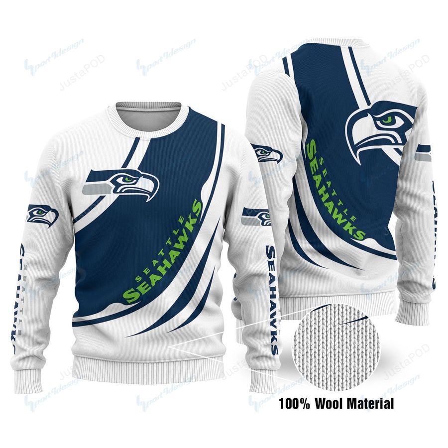 Seattle Seahawks Ugly Christmas Sweater, All Over Print Sweatshirt, Ugly Sweater, Christmas Sweaters, Hoodie, Sweater