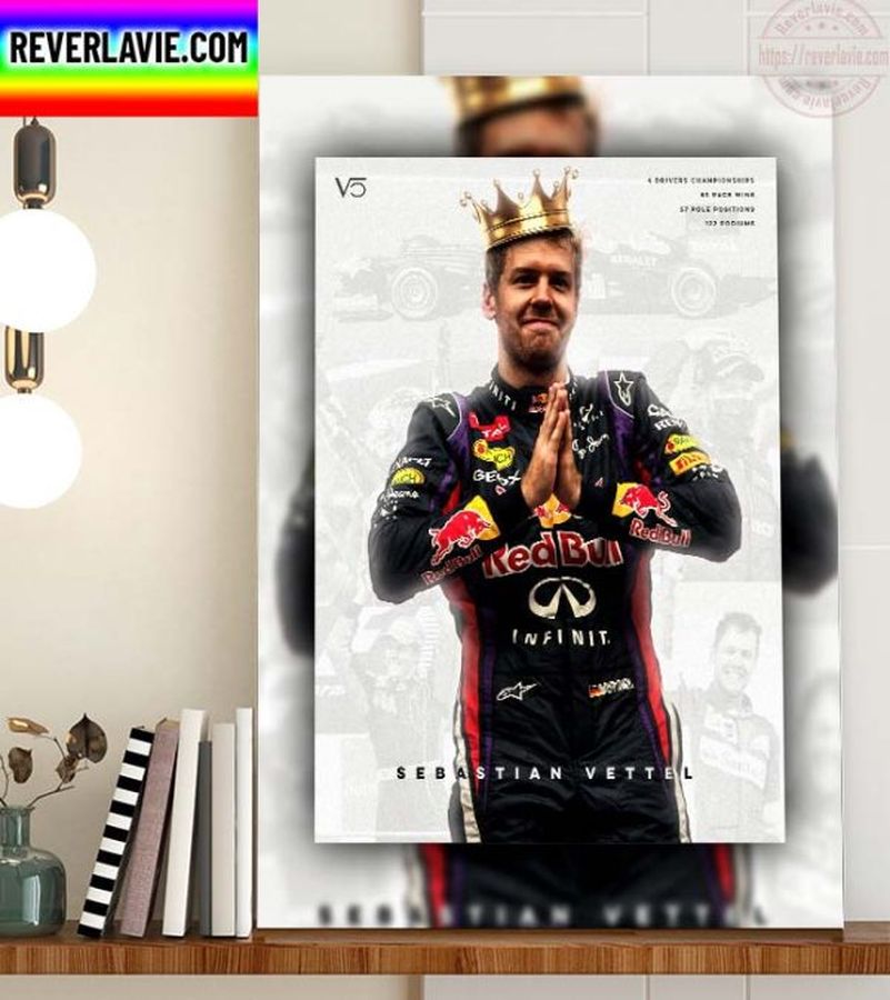 Sebastian Vettel V5 Retirement F1 At The End Of 2022 Season Home Decor Poster Canvas