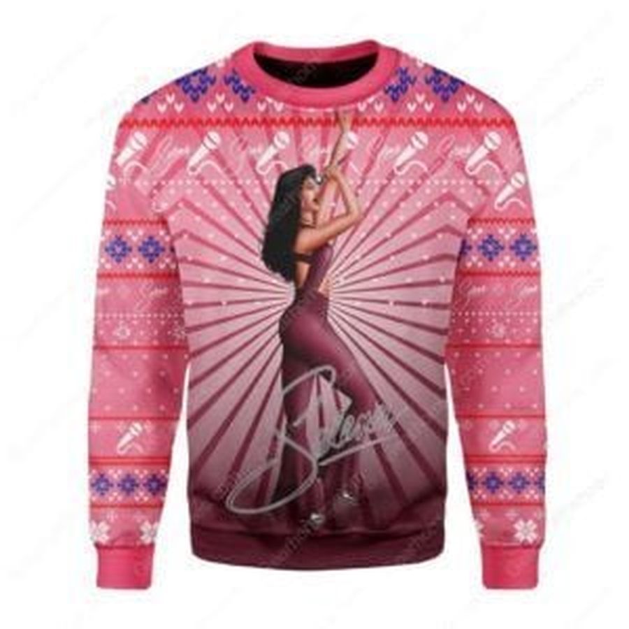 Selena Quintanilla Ugly Christmas Sweater, All Over Print Sweatshirt, Ugly Sweater, Christmas Sweaters, Hoodie, Sweater