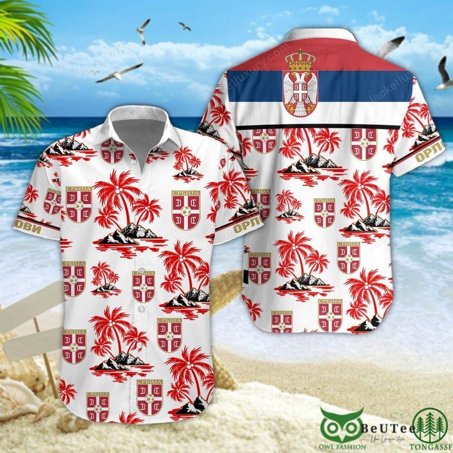 Serbia UEFA Football team Hawaiian Shirt