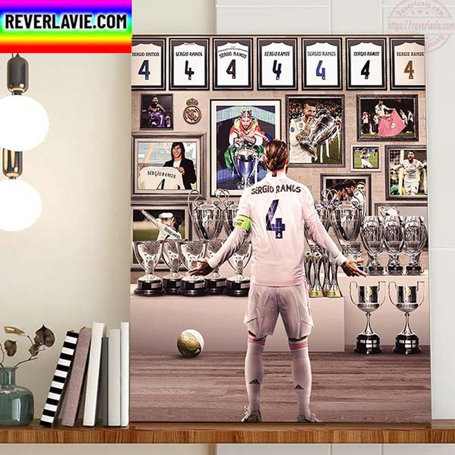 Sergio Ramos Joined Real Madrid 17 Years Ago Home Decor Poster Canvas