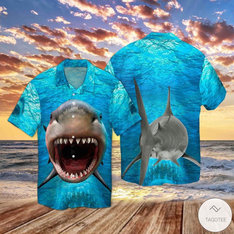 Shark King Of Ocean 3d Hawaiian Shirt