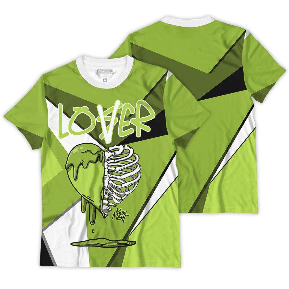 Shirt To Match JD 1 Retro High OG Visionaire Volt - Loser Lover Heart Bone Dripping - Retro High OG Visionaire Volt 1s Matching 3d T-Shirt