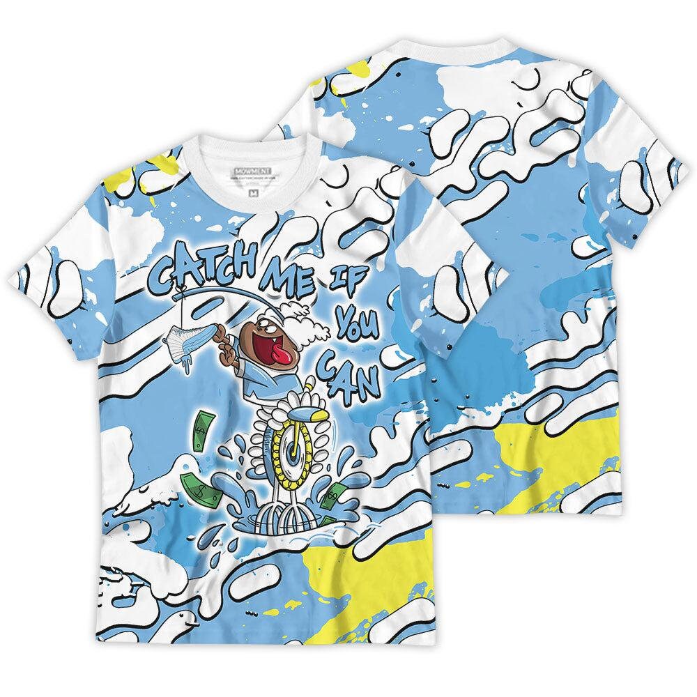 Shirt To Match JD 12 Retro Emoji - Catch Me If You Can Chowder - Retro Emoji 12s Matching 3D T-Shirt