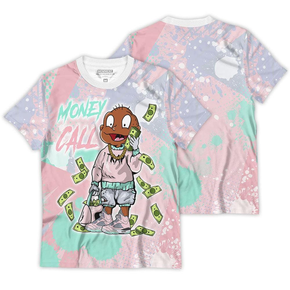Shirt To Match JD 5 Retro Easter - Money Call Tommy Rugrats - Easter 5s Matching 3D T-Shirt-1