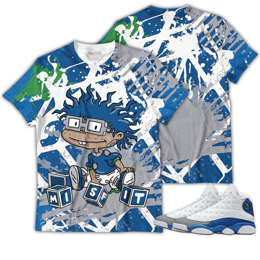 Shirt To Match Jordan 13 French Blue - Misfit Rugrats - French Blue 13s Gifts Unisex Matching 3D T-Shirt