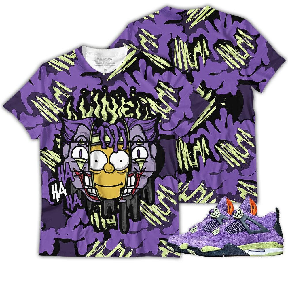 Shirt To Match Jordan 4 Canyon Purple - Clown Mask Dripping - Canyon Purple 4s Gifts Unisex Matching 3D T-Shirt