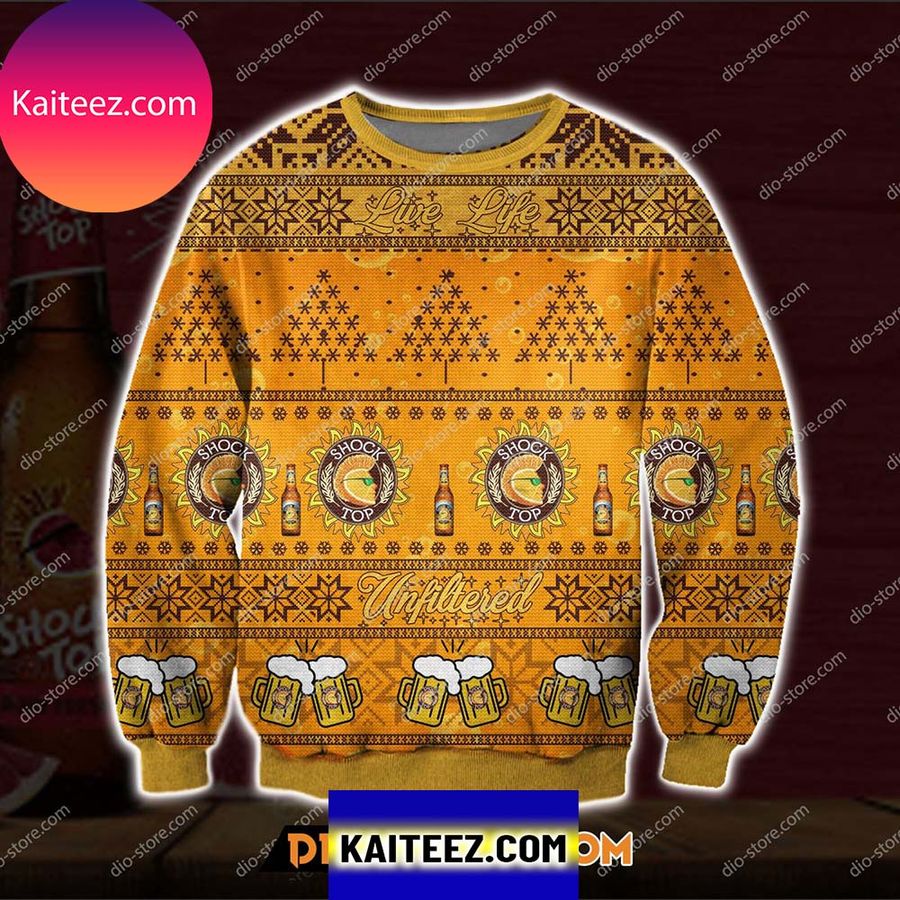 Shock Top Beer Knitting Pattern  Christmas Ugly Sweater