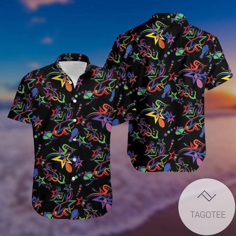 Shop Colorful Bowling Strike So Cute Unisex Hawaiian Aloha Shirts